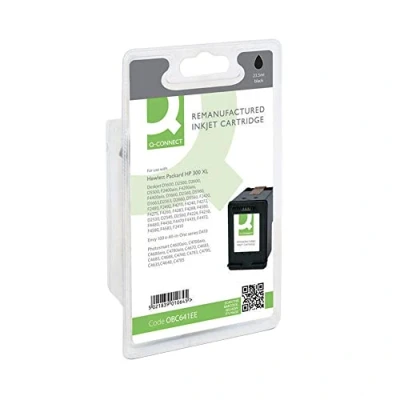 Image of Q Connect HP 300XL Remanufactured Black Inkjet Cartridge High Yield