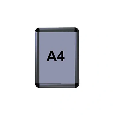 Image of SNAP Clip Frames Opening Poster Holders Retail Notice Display Boar (Black(A4))