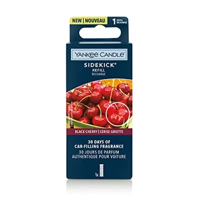 Image of Yankee Candle Sidekick Car Air Freshener Refill Black Cherry Fragrance Diffuser 1 Count