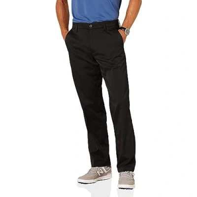 Image of Amazon Essentials Men&#039;s Classic Fit Stretch Golf Trousers (Available in Big &amp; Tall), Black, 32W / 33L