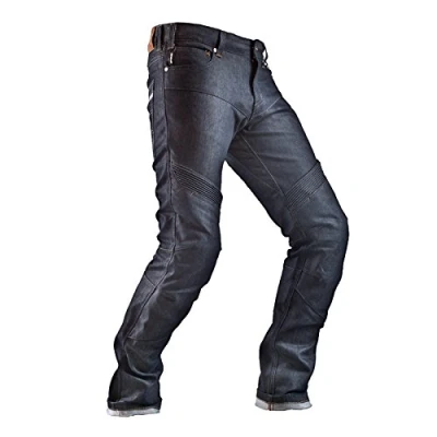 Image of SHIMA Gravity Motorcycle Jeans for Men Breathable Cordura Regular Fit Riding Trousers Mens with Kevlar Layer, CE Knee Armor Pads, Coolmax Fibers (Blue, 38)
