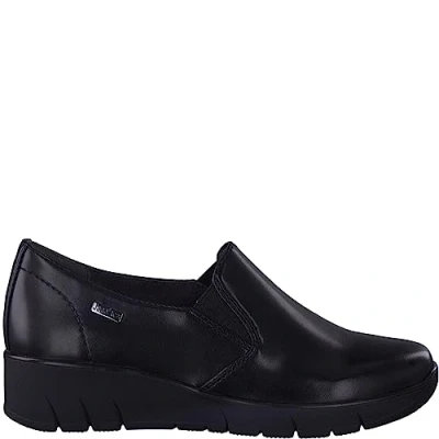 Image of Jana Women&#039;s Softline 8 24662 41 Multi Width Comfortable Sporty Everyday Shoes Leisure Loafer, Black Nappa, 4.5 UK