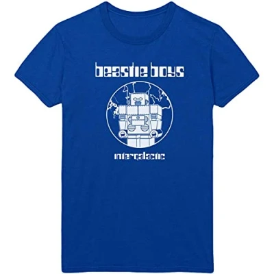 Image of Beastie Boys Mens Tshirt L Intergalactic Blue
