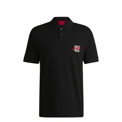 Image of HUGO Polo shirt, Men&#039;s, Size: Large, Black