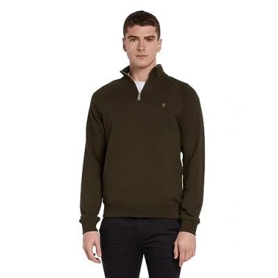 Image of Farah Mens Zip Jumper Evergreen XS