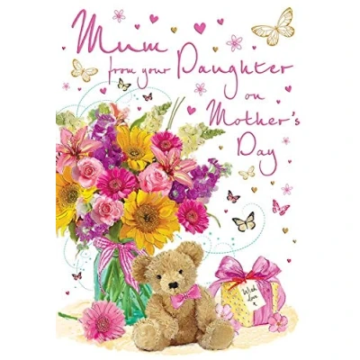 Image of Regal Publishing Mother&#039;s Day Card Mum from Daughter 9 x 6 inches, C88088