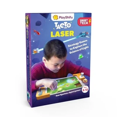 Image of PlayShifu Interactive STEM Toys Tacto Laser (Kit + App) Educational Toy Science Kit for Kids 4 5 6 7 8 Year Old Birthday Gifts Brain Games &amp; Learning 200+ Puzzles (Tablet not Included)