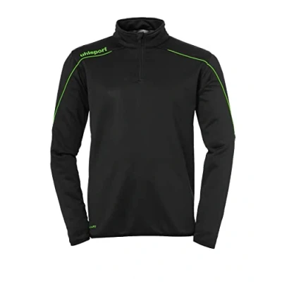 Image of Uhlsport Stream 22 1/4 Zip Top Black/Fluo Green, Size 152