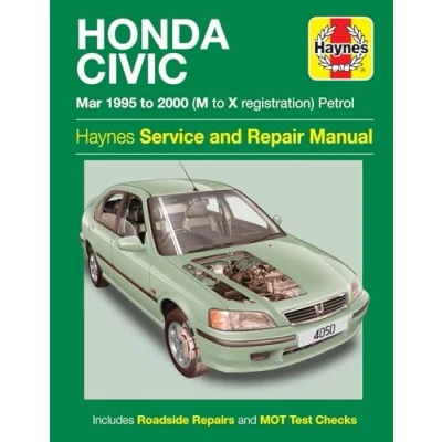 Image of Honda Civic Petrol (Mar 95 00) Haynes Repair Manual (Paperback)
