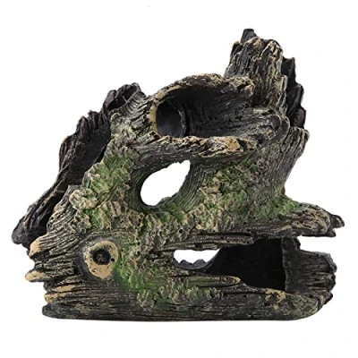 Image of FTVOGUE Aquarium Driftwood Artificial Wood Tree Trunk Root Shrimp Spawning Ground Cave Fish Tank Vivarium Decoration(ST 004C)