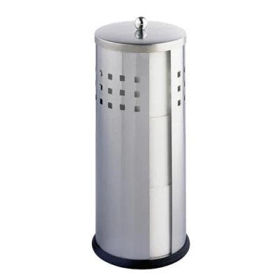 Image of Wenko 16636100 Spare Toilet roll Holder Ancona Matt, Metal Stainless Steel, 13 x 34 cm, Matt