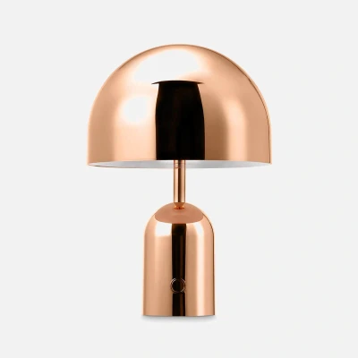 Image of Tom Dixon Bell Portable Table Lamp H28 IP44 Copper