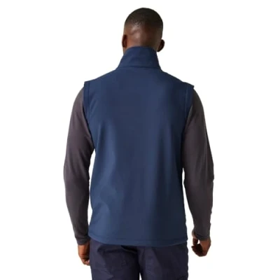 Image of Regatta Professional Men&#039;s Water Repellent Navigate 2 Layer Softshell Bodywarmer Navy Seal Grey, Size: Xxl