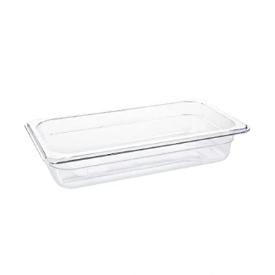 Image of Vogue 1/3 Gastronorm Container 65mm 2.5 Litre Clear Catering Food Storage Pan