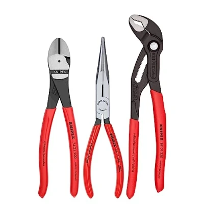 Image of Knipex 3 Pc Universal Pliers Set w/Cobra® (00 20 08 US2)