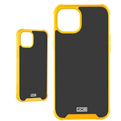 Image of JCB Toughcase iPhone 13 Black &amp; Yellow 6.1&quot; Shockproof Protective Rugged Mobile Phone Case