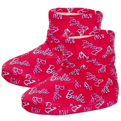 Image of Barbie Slipper Boots For Girls Pink 8 UK Child