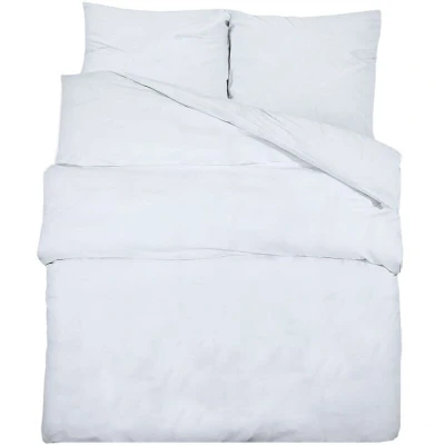 Image of vidaXL Duvet Cover Set White 260x220 cm Light weight Microfiber