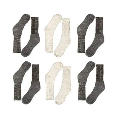Image of Sock Stack 6 Pairs Of Men&#039;s Merino Wool Socks, All Season Thermal Hiking Trekking 3, Style UK 11