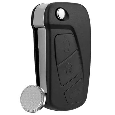 Image of 3 Buttons Ford Ka Key Fob Case Replacement with MK2 For 2008 2016