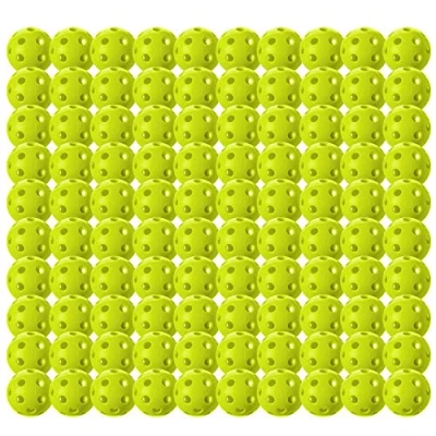 Image of Franklin Sports X 26 Indoor Pickleballs Bulk Court Pickleball Balls USA (USAPA) Approved Tournament 100 Pack Inside Lime Green