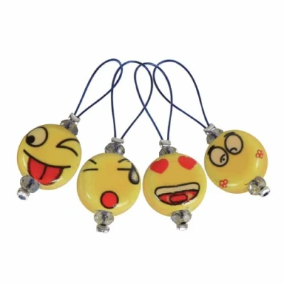 Image of KnitPro KP11251 ZOONI: Bead Stitch Markers: Smileys, Assorted