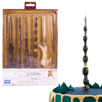 Image of PME Harry Potter Birthday Candle Set of 5, Sparking Wands