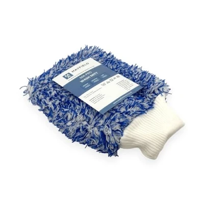 Image of Mayfield Car Wash Mitt 30cm x 20cm, Ultra Low Friction, Double Sided, Professional Performance, Durable, Detailing, Valeting