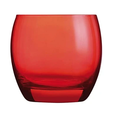 Image of Arcoroc ARC J8486 Salto Color Studio Red Whisky Glass