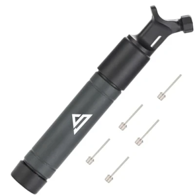 Image of Sports Stable Ball Pump with 5 Needles. Dual Action Air for Your Football, Rugby Ball, Volleyball, Basketball, Handball and Other Inflatable Balls