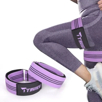 Image of TAVIEW Occlusion Bands for Women, Butt and Hip Building, Blood Flow Restriction Bands, BFR Bundles, Best Fabric Resistance Exercising Buttocks, Squats, Thighs, Fitness