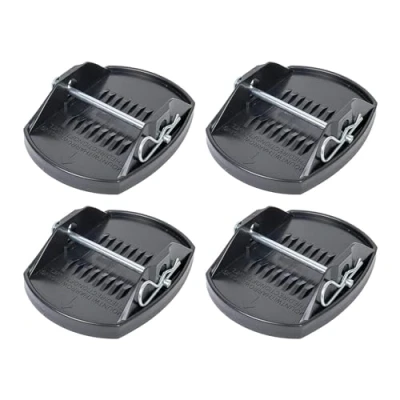 Image of Y Nut Caravan Feet Jack Pads Heavy Duty Pads, Prevent Sinking Into Soft Ground, Duty, Steady Stabiliser For Legs X4 With Pins