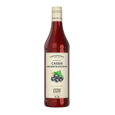 Image of ODK Blackcurrant Cassis Syrup 750ml Single Cocktail Syrup, Coffee Drink Decorations