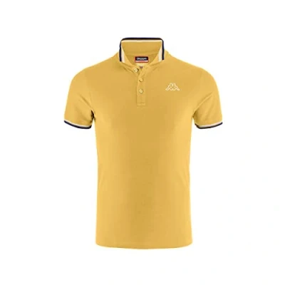 Image of Kappa ESMO Polo,Men&#039;s, Orange, Blanc, Bleu Marine, S