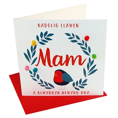 Image of Pom &quot;Mum, Robin&quot; Christmas Card