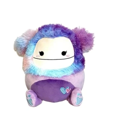 Image of Squishmallow 8&quot;&quot; Eden The Valentine Bigfoot with Heart Logo Valentine&#039;s Day Plush Officially Licensed Kellytoy Collectible Soft &amp; Squishy Stuffed Animal Toy Gift for All Ages 8 Inch, 5283288