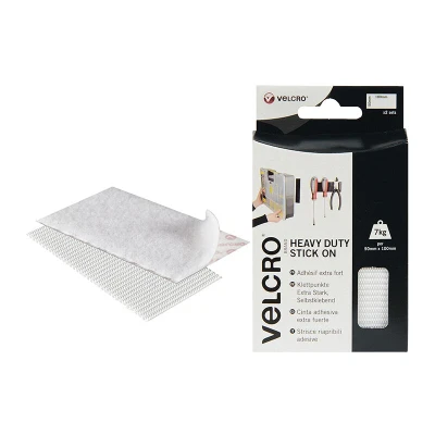 Image of Velcro HD Stick on Strips 50X100mm PK2 W
