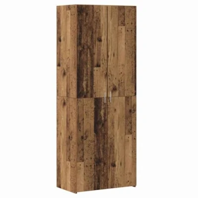 Image of vidaXL Highboard Old Wood 70x42.5x185 cm Engineered