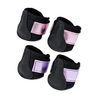 Image of Toy Pony Boots for PU Leather Strik Pad Velcro Straps 3 Years + Gift Kids Purple Shimmer
