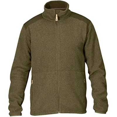 Image of Fjallraven Men&#039;s Sten Jacket M Sweater, Dark Olive, L UK