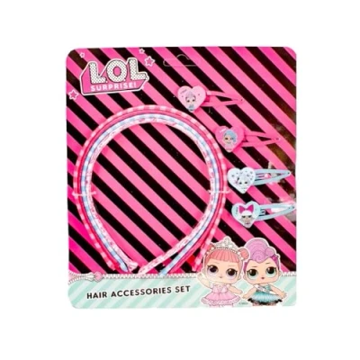 Image of Kids Girls Chidrens Character LOL 4pcs Hair Bands &amp; clips Accessories 8 Pcs set