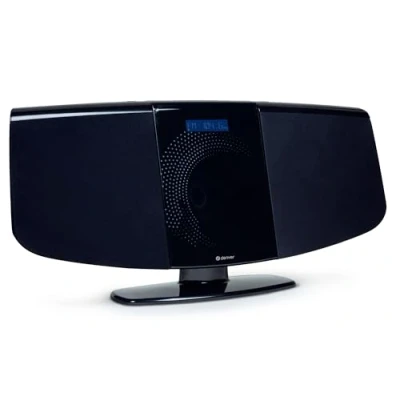 Image of Denver Bluetooth DAB+ CD Player HiFi with Motorised Door Stereo Speakers, Wall Mountable, Mains Powered, LED Display, Remote Control, FM, USB, AUX IN &amp; MP3 MDA 320