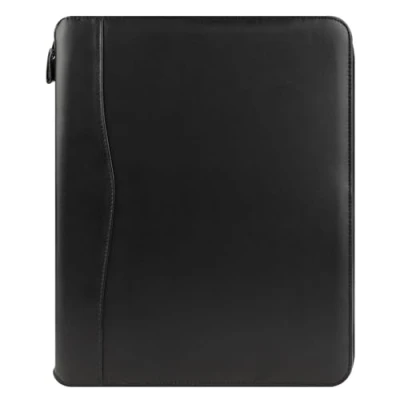 Image of FranklinCovey FC Basics Spacemaker Binder Vinyl Zipper for Planners (Monarch, Black)