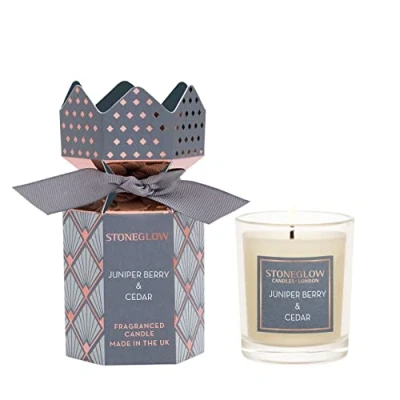 Image of STONEGLOW Seasonal Juniper Berry &amp; Cedar Votive Candle (Cracker)