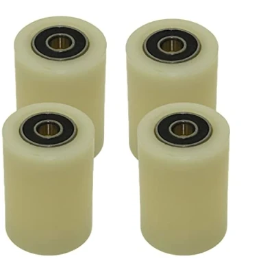 Image of Smart Machines 4 x 35mm Diameter Nylon Wheels Machine Machined Various Widths Made in EU 50mm Wide