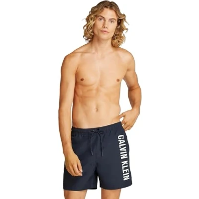 Image of Calvin Klein Swimwear Medium Drawstring Swimming shorts, Men&#039;s, Size: 6XL, Dark sapphire