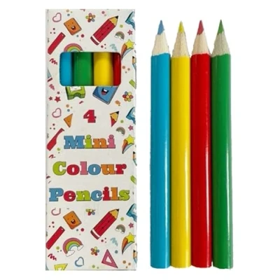 Image of Anila&#039;s Complete Superhero Themed 10 Party Bag Fillers &amp; Favours sets of Mini Colouring Pencils for Bags.(Ideal Children Aged 3 8)