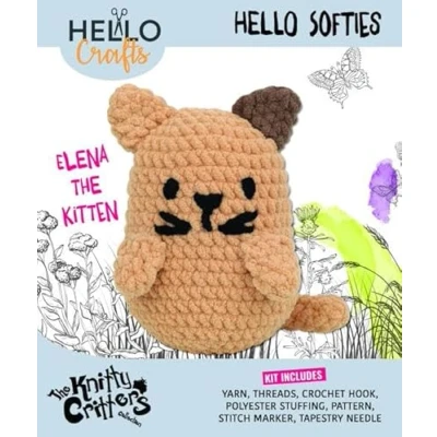 Image of KNITTY CRITTERS Hello Softie Elena The Kitten
