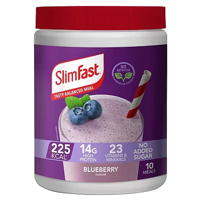 Image of SlimFast Blueberry Shake Powder 365g