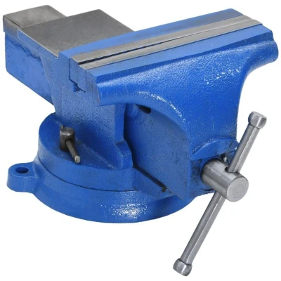 Image of vidaXL Bench Vise Blue 150 mm Cast Iron
